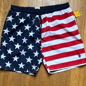 U.S. Polo Assn. Stars and Stripes Swim Trunks
